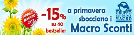 Promo 15% bestseller macro maggio 2013