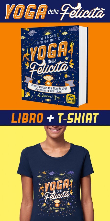 Yoga della Felicità Libro + T-shirt  L - Libro + Maglietta L